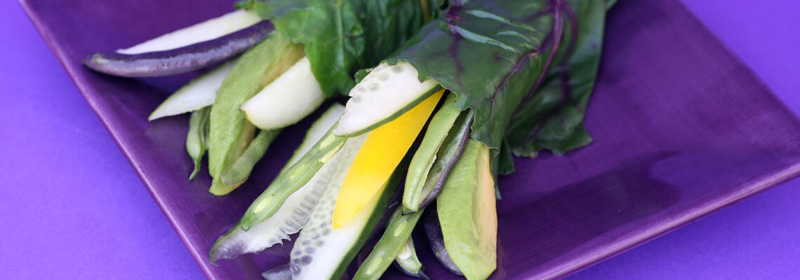 Crudite Chard Wraps