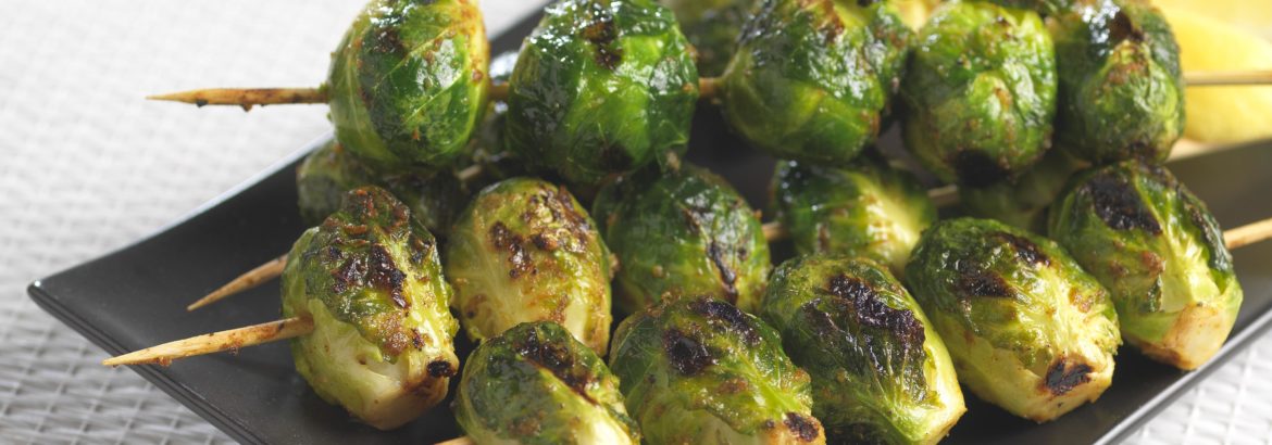 Grilled Curry Brussels Sprouts