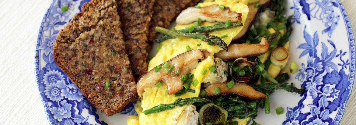 Leek-Asparagus-Omelet