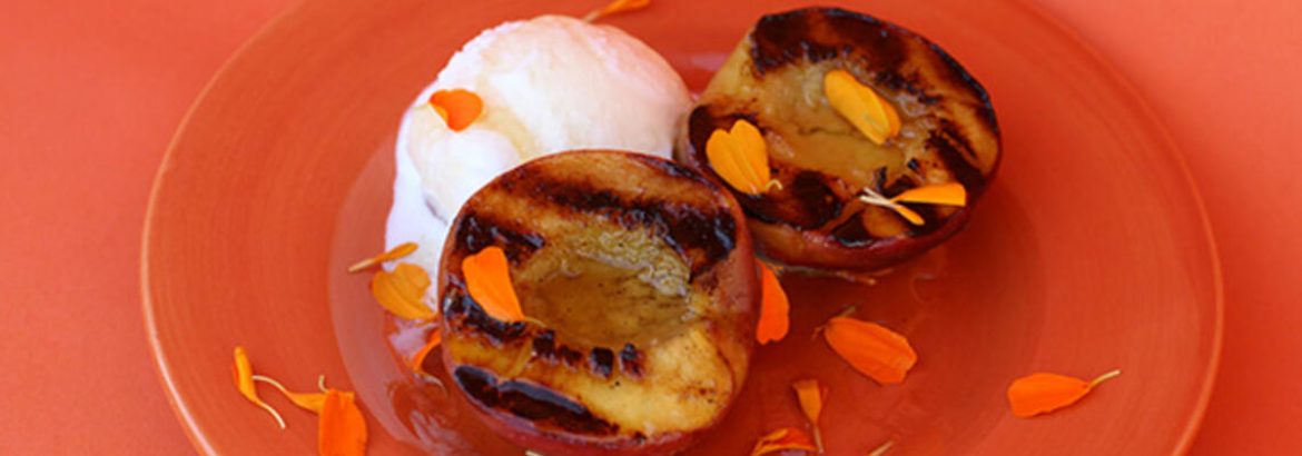 Charred Peaches