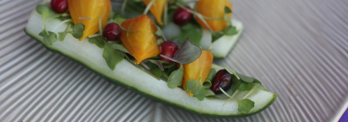 Cucumber Beet Boats