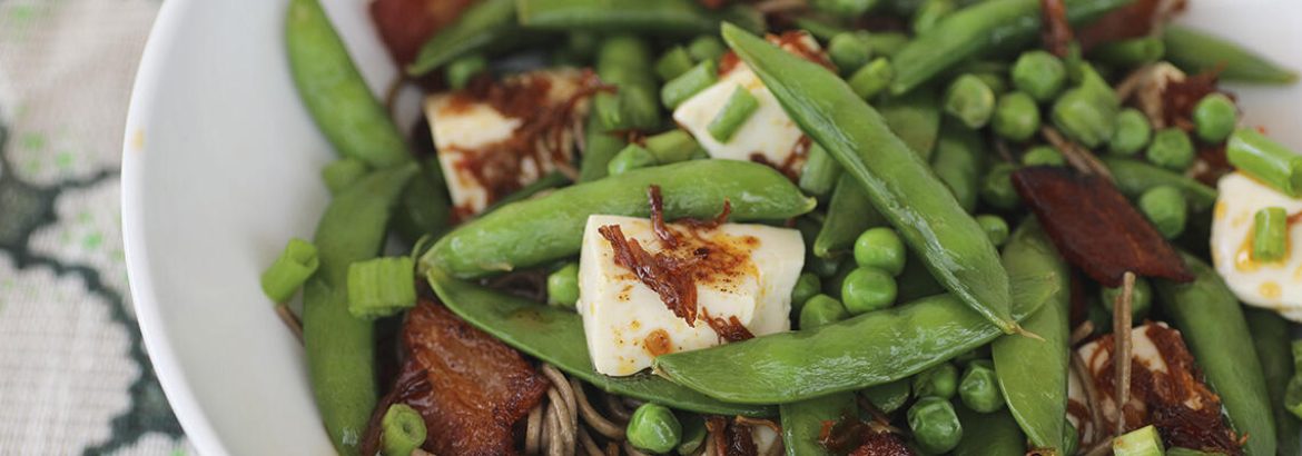 Sugar Snap Pea Salad with Roasted Buckwheat